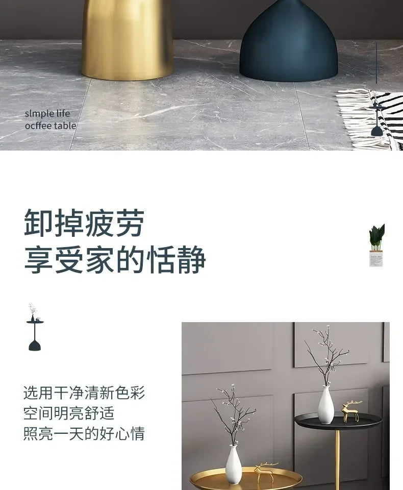 Nordic Marble Gold Side Table