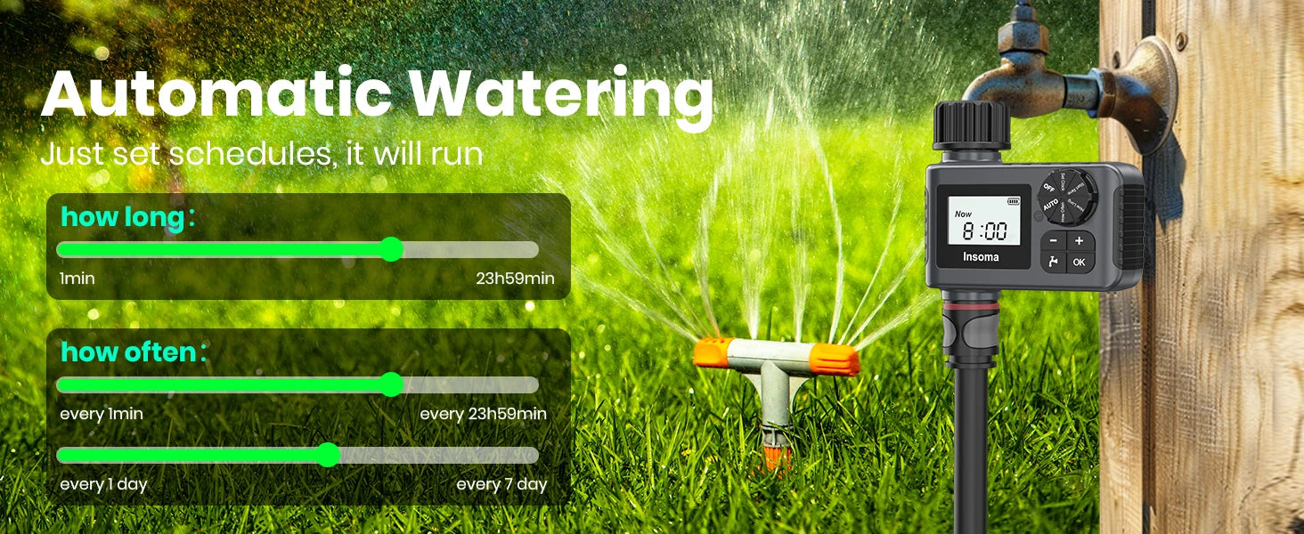 Insoma Smart Irrigation Water Timer (IPX7)