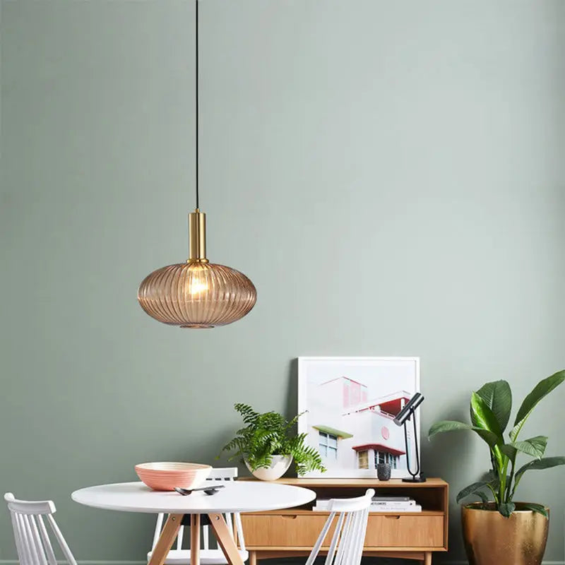 Nordic Single-Head Glass Pendant Light