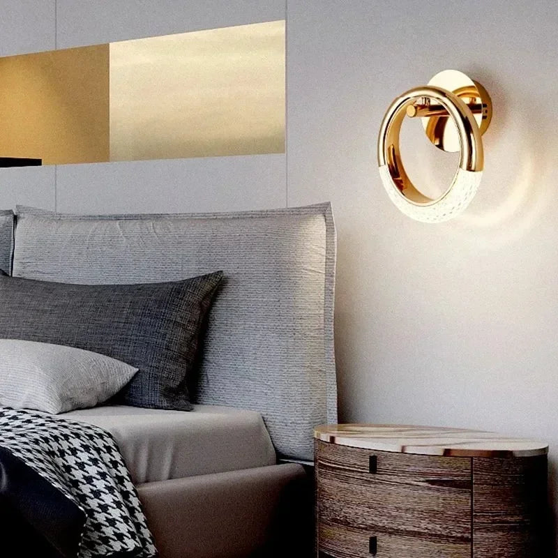 Rose Gold Acrylic Luxury Wall Sconce