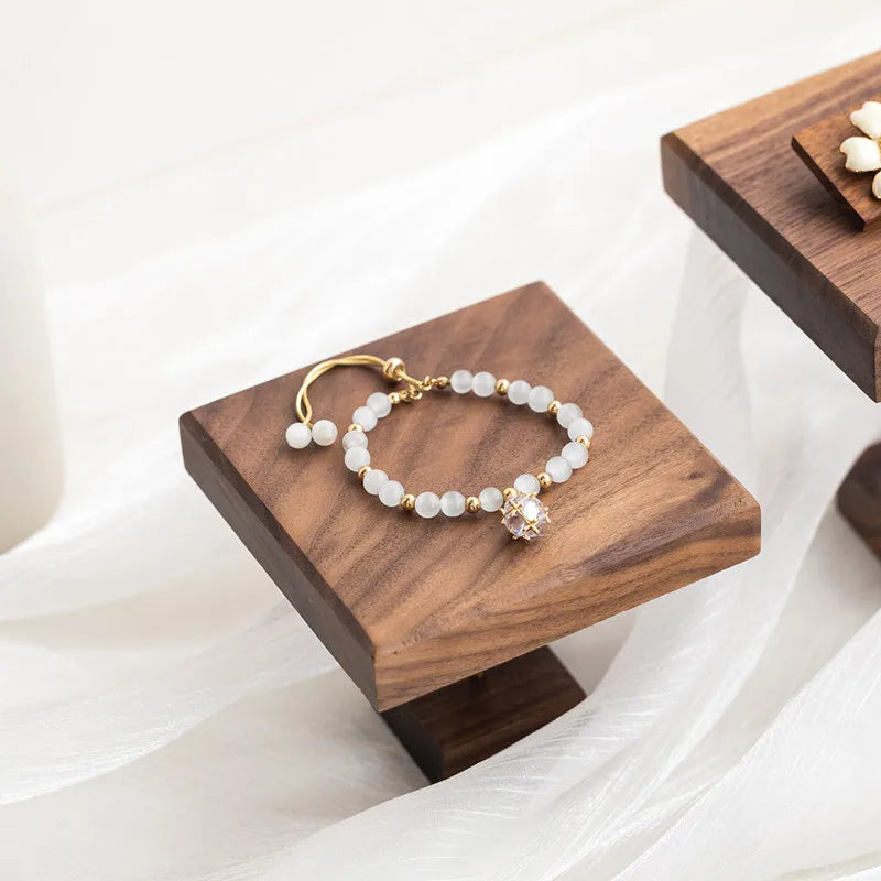Walnut Jewelry Display Stand