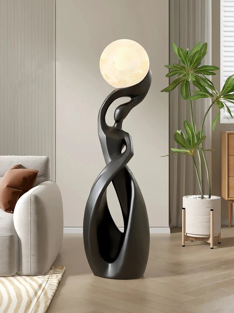 Nordic Luminous Abstract Sculpture