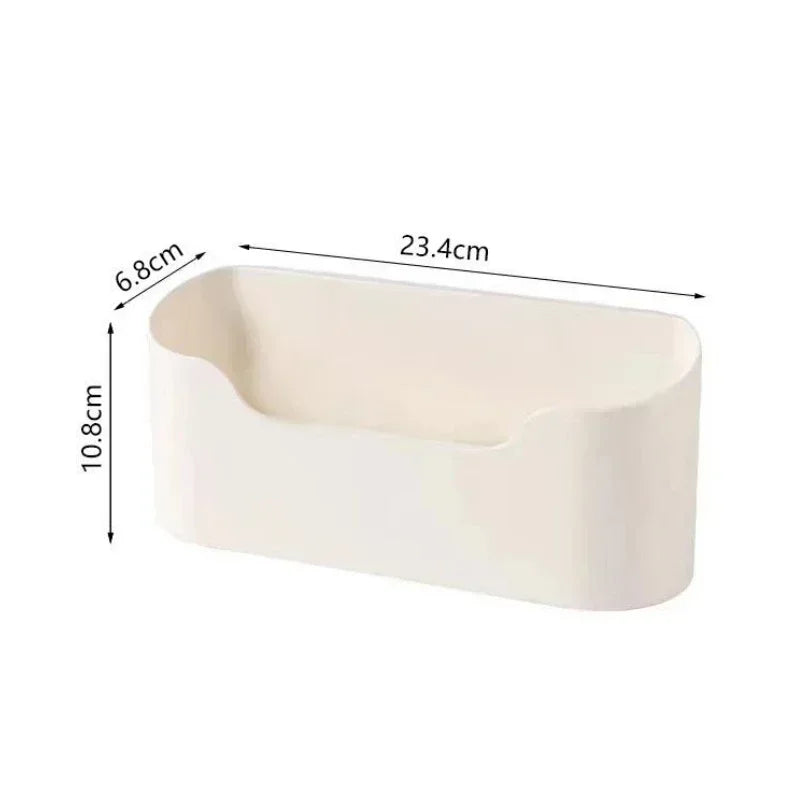 Wall-Mounted Multifunction Adhesive Storage Rack