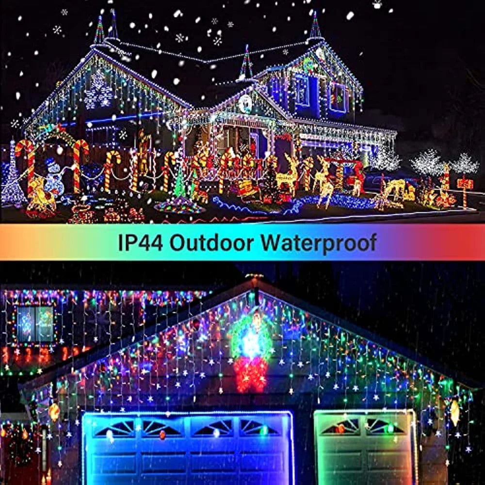 20m Outdoor Waterproof Icicle LED Garland