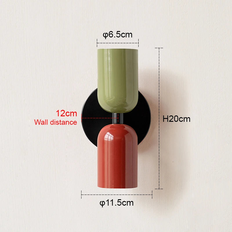 Nordic Colorful Minimalist Wall Lamp