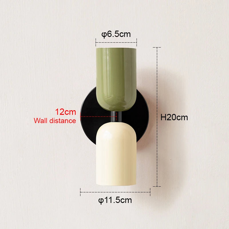 Nordic Colorful Minimalist Wall Lamp