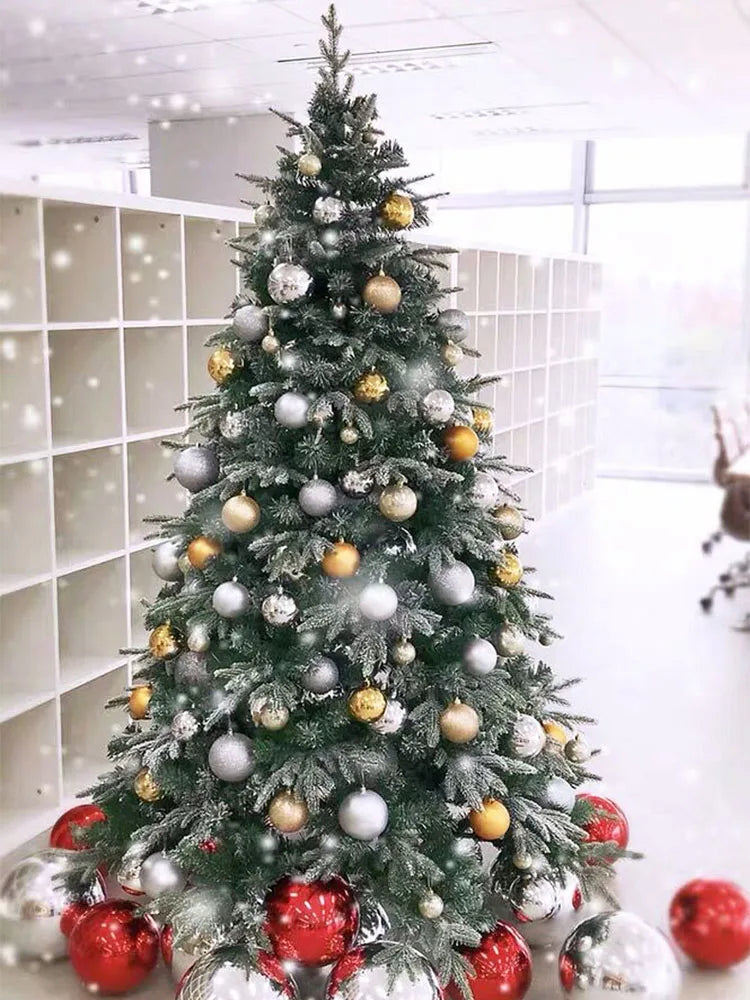 Encrypted PE & PVC Snowflake Christmas Tree