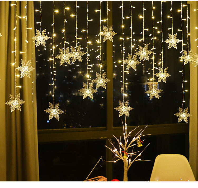 3.2M Snowflake LED Fairy Curtain Lights