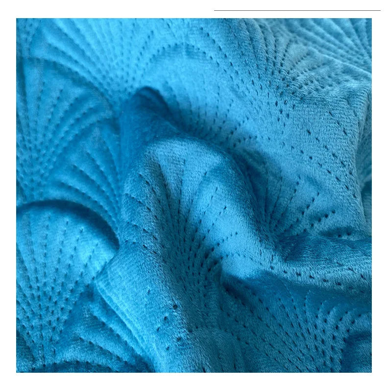 Velvet Scallop Luxury Cushion Cover (45×45cm)