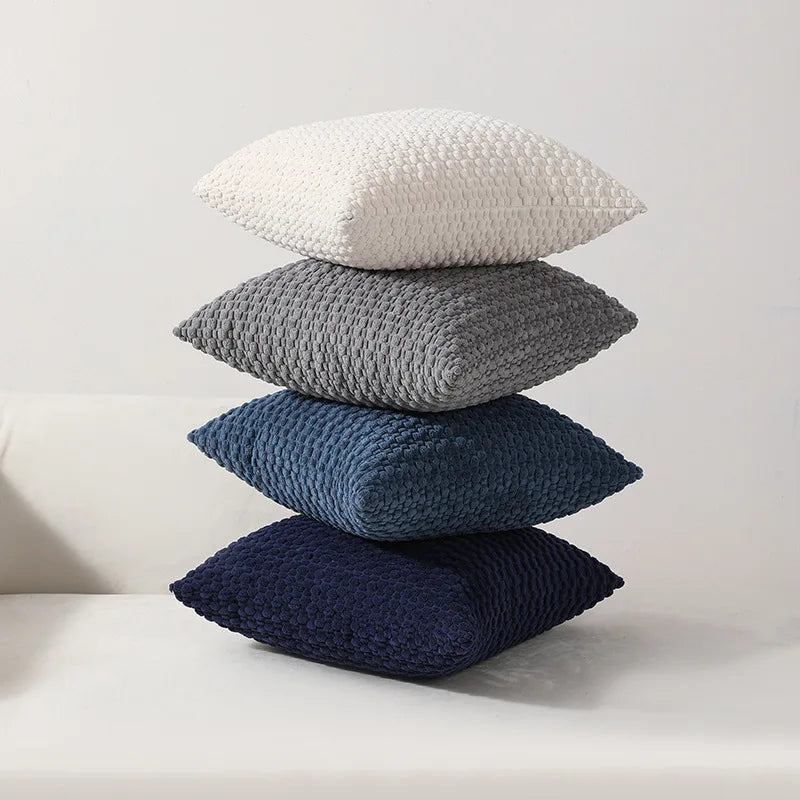 4-Piece Luxury Velvet Double-Sided Cushion Cover Set